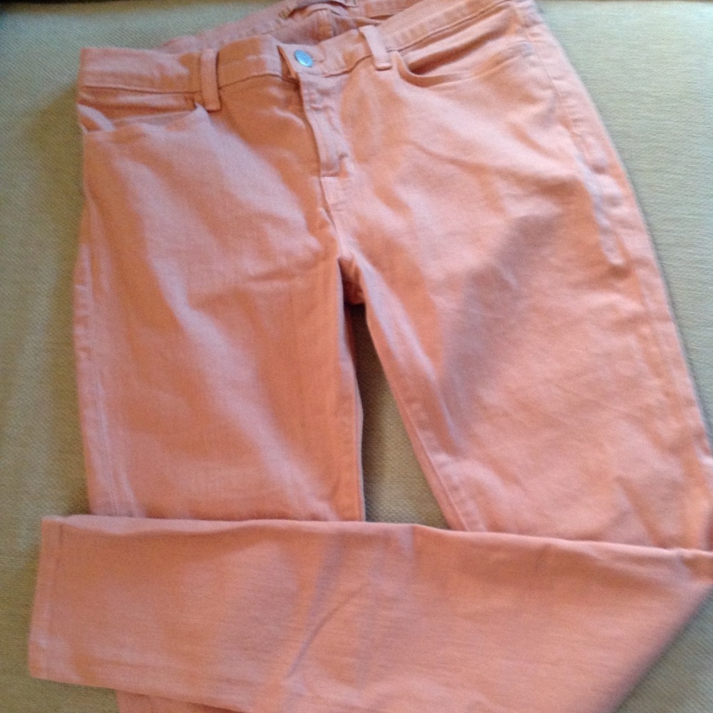 J Brand salmon colored skinny jeans. 30. Like new
